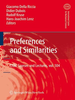 cover image of Preferences and Similarities